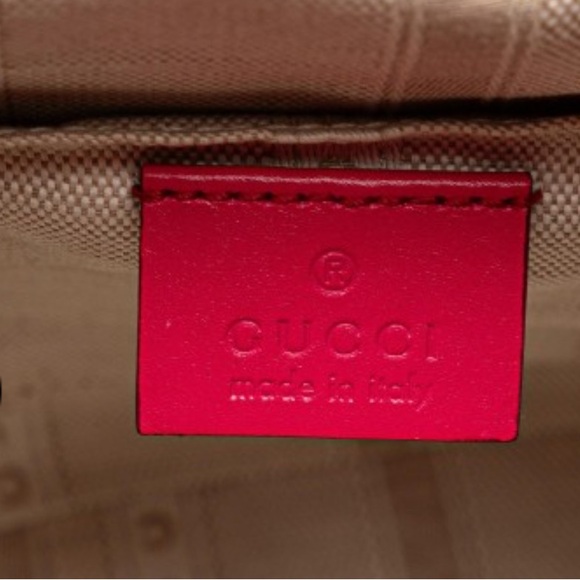 Gucci Diamente Pink Calfskin Leather Bucket Bag - Picture 6 of 7